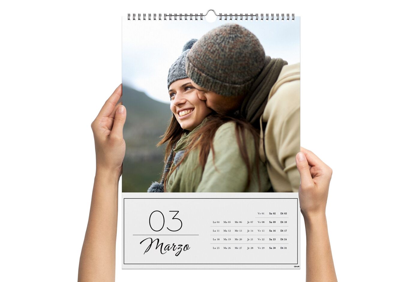 Calendario de pared A3 vertical personalizado